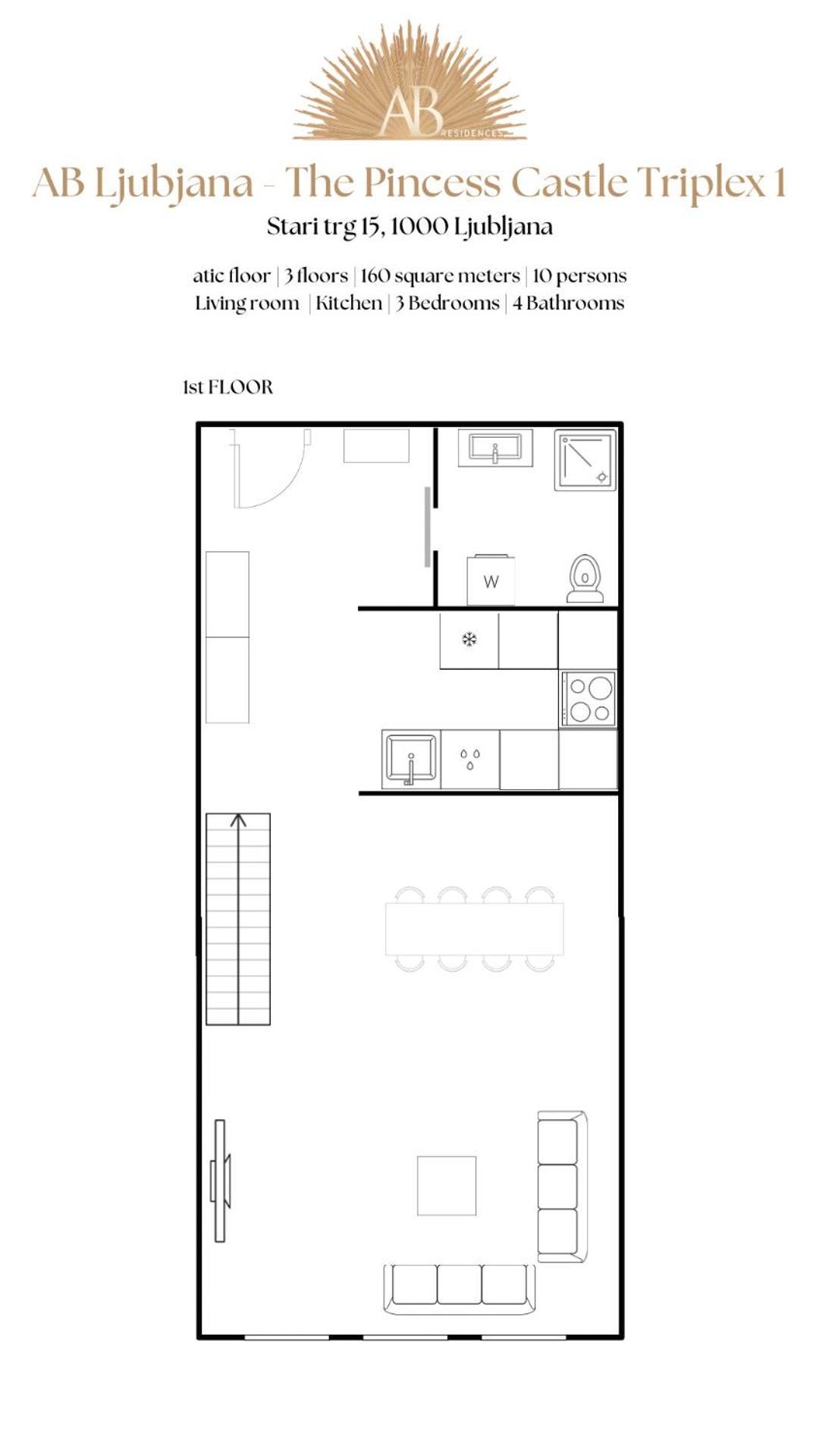 Ab Ljubljana - The Princess Castle Triplex 외부 사진