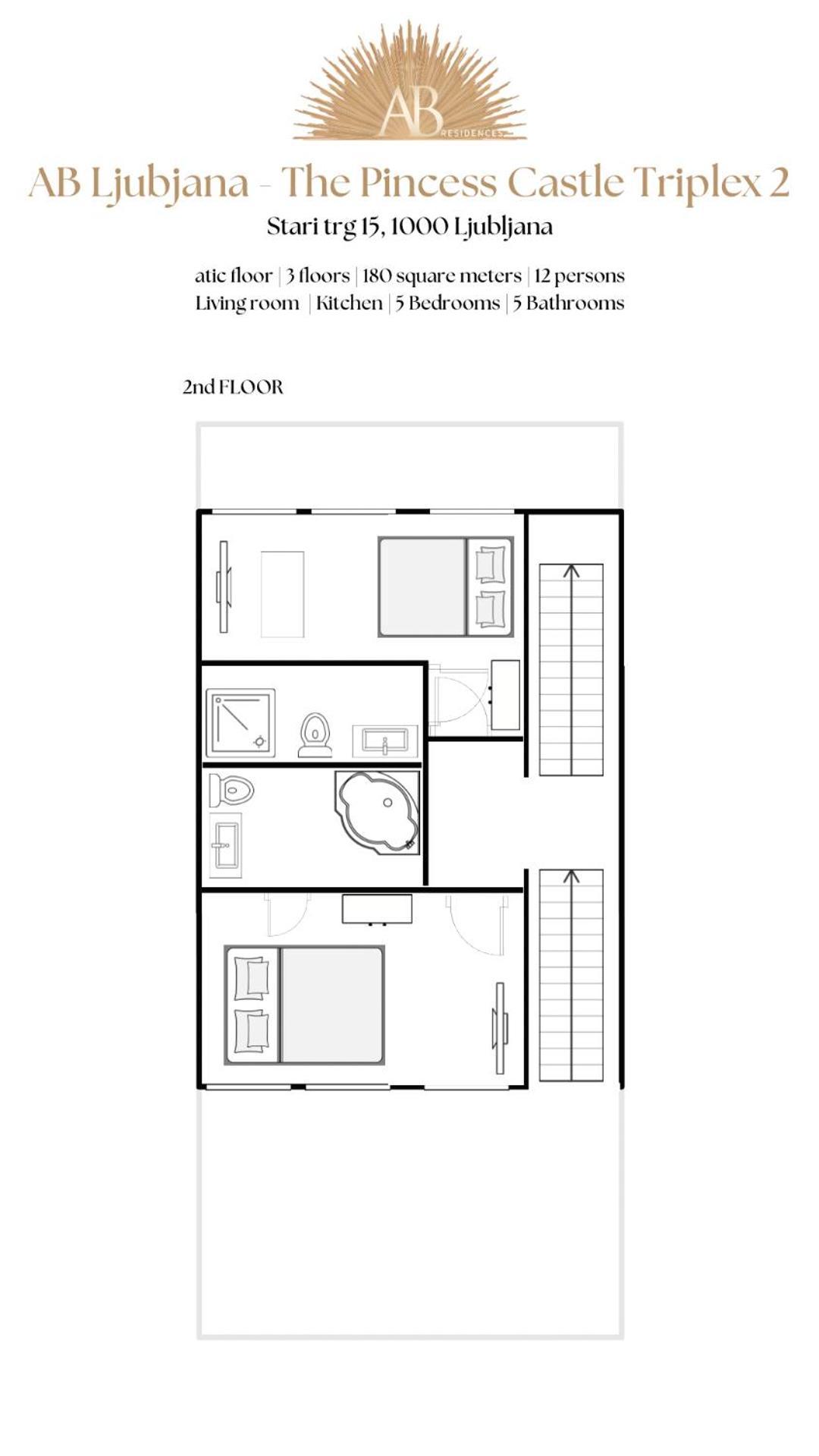 Ab Ljubljana - The Princess Castle Triplex 외부 사진